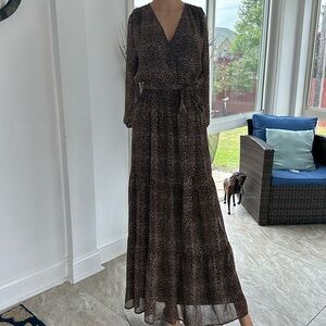 Animal print dress size small